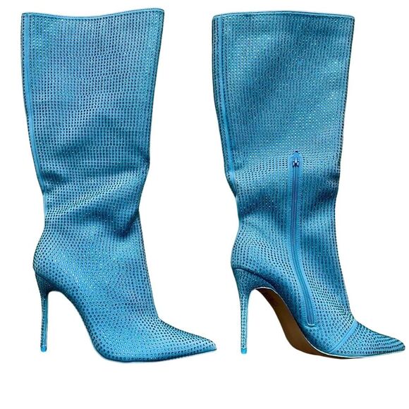 PUBLIC DESIRE “Lexi” Crystal Boots - Picture 2 of 12